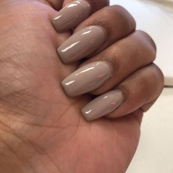 LuXe Nails & Spa - This is their version of "coffin" shape - Nail Salons Near Me - Mount Laurel, New Jersey