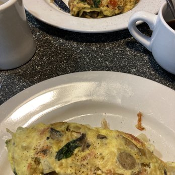 Thumbs Up Diner - Omelette or what was left. It was huge - American Near Me - East Point, Georgia Thumbs Up Diner - Omelette or what was left. It was huge - American Near Me - East Point, Georgia