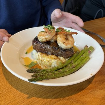 BJ's Restaurant & Brewhouse - Surf & Turf Stack - New American Near Me - Fort Wayne, Indiana BJ's Restaurant & Brewhouse - Surf & Turf Stack - New American Near Me - Fort Wayne, Indiana
