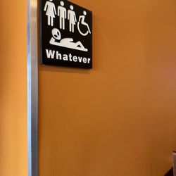 Bathroom sign