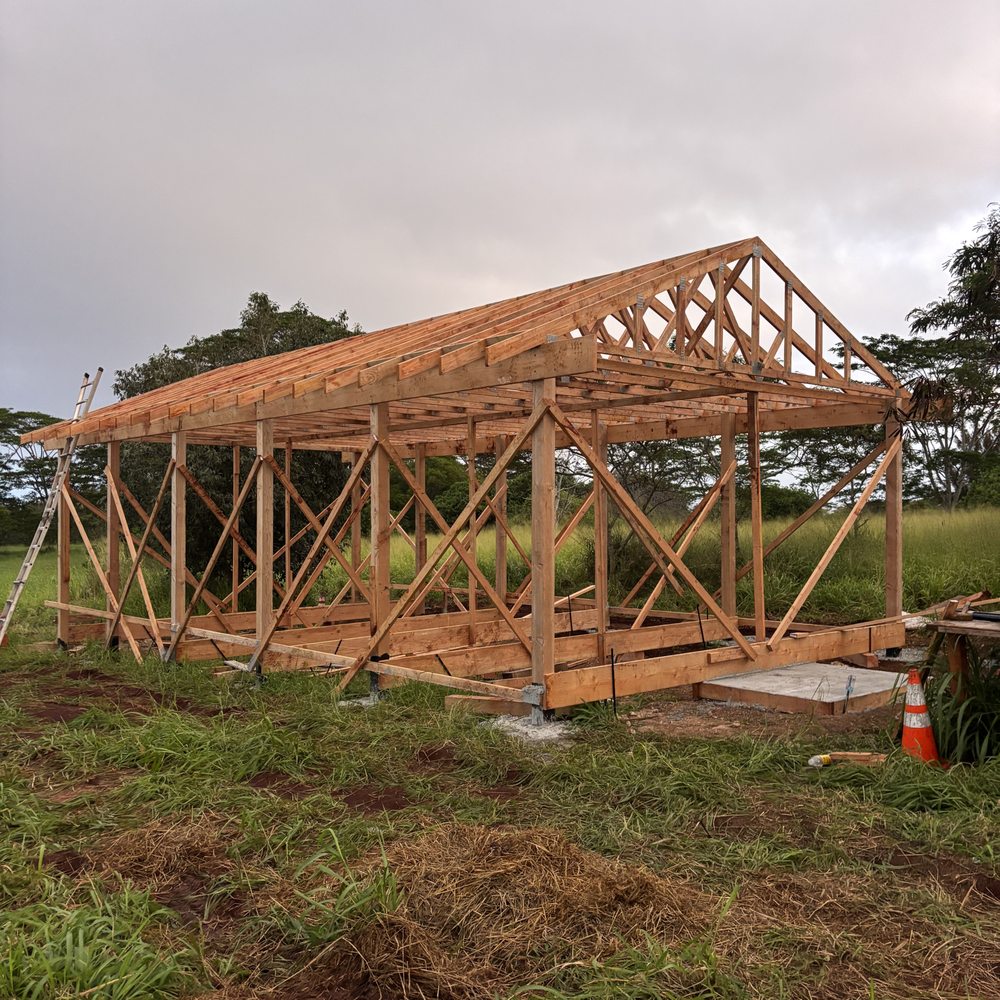 Kekoa Builders and Renovation Services - 40'x20' Pavilion with bracing - Roofing Near Me