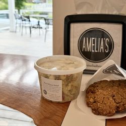 Amelia's - Always a fan of their basil pasta salad. Also grabbed a breakfast cookie for the road.