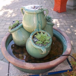Beautiful succulent fountain design created by Garden Accents employee! Beautiful succulent fountain design created by Garden Accents employee!