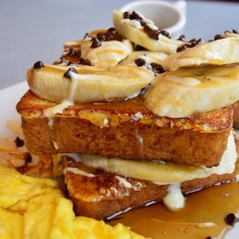 Silver Diner - Banana Stuffed French Toast - Diners Near Me - Falls Church, Virginia Silver Diner - Banana Stuffed French Toast - Diners Near Me - Falls Church, Virginia