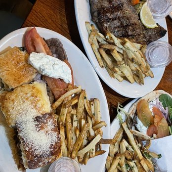 Athena Grill - Combination, NY steak and gyro pita IG: @rosyeatssj - Greek Near Me - Santa Clara, California Athena Grill - Combination, NY steak and gyro pita IG: @rosyeatssj - Greek Near Me - Santa Clara, California