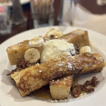 Zov's - Banana Fosters French Toast - Mediterranean Near Me - Tustin, California Zov's - Banana Fosters French Toast - Mediterranean Near Me - Tustin, California