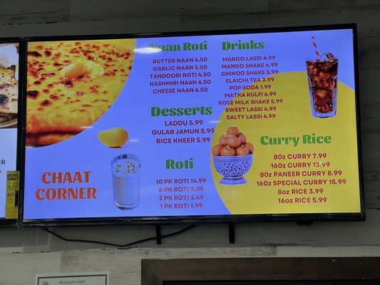 Menu photo 1 Chaat Corner Redmond, WA