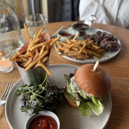 Delicious and juicy burger. Delicious and juicy burger.