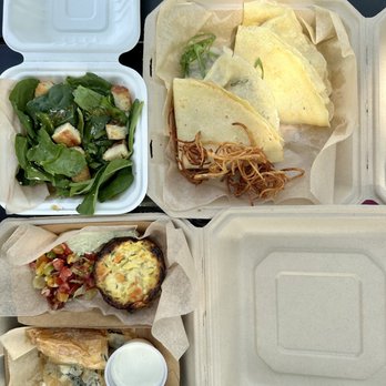 Ott Street Eats - Brisket crepes, goat cheese salad, quiche, spinach-cheese phyllo pastry with a yummy dipping sauce! - Food Trucks Near Me - Harrisonburg, Virginia