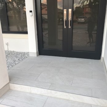 Major Tile & Marble Installation - the steps leading to the front door - General Contractors Near Me - Doral, Florida Major Tile & Marble Installation - the steps leading to the front door - General Contractors Near Me - Doral, Florida