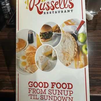 Russell's Restaurant - Menu cover - American Near Me - Salina, Kansas Russell's Restaurant - Menu cover - American Near Me - Salina, Kansas