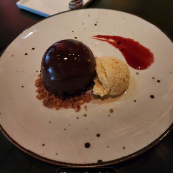 AnQi Bistro - Chocolate hazelnut mousse cake - Asian Fusion Near Me - Costa Mesa, California AnQi Bistro - Chocolate hazelnut mousse cake - Asian Fusion Near Me - Costa Mesa, California