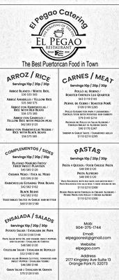 Menu photo 5 El Pegao Restaurant Orange Park, FL Menu photo 5 El Pegao Restaurant Orange Park, FL