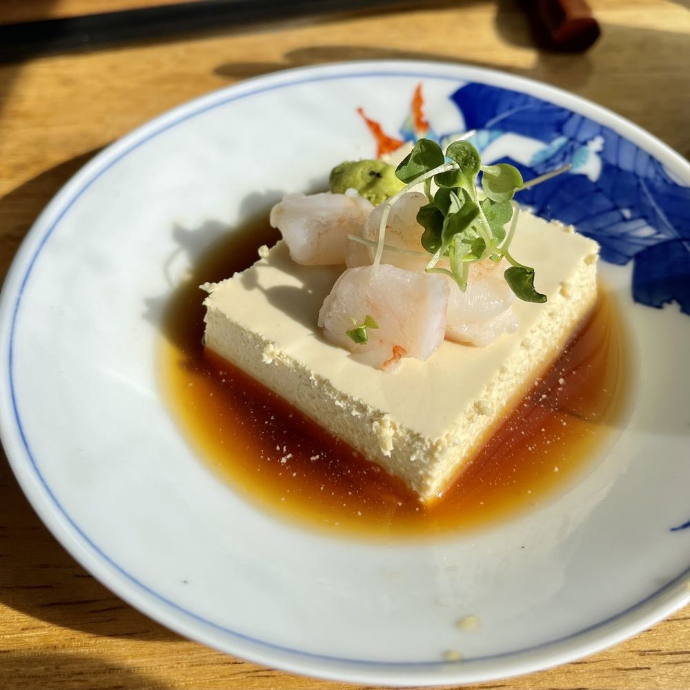 Kamonegi - Had to try their famous foie gras "tofu" - super smooth creamy. Loved it! - Japanese Near Me - Seattle, Washington Kamonegi - Had to try their famous foie gras "tofu" - super smooth creamy. Loved it! - Japanese Near Me - Seattle, Washington