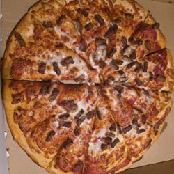 Lost Pizza Company - Brandon - A dry pizza with no cheese.