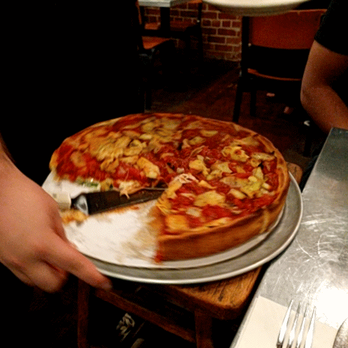 Zachary's Chicago Pizza - Deep dish pizza being served! - Pizza Near Me - Berkeley, California
