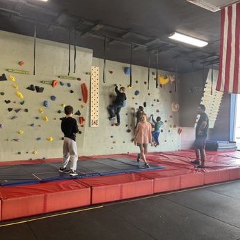 BattleGrounds Fitness - Rock wall -- they'll sleep good tonight - Gyms Near Me - Front Royal, Virginia
