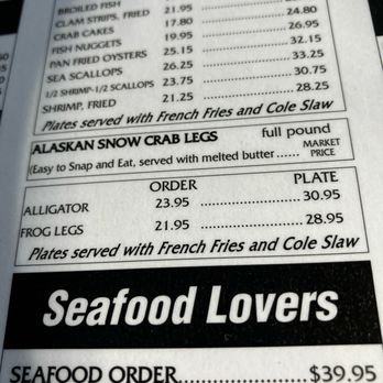 Mike Linnig's Restaurant - Some selections - Seafood Near Me - Louisville, Kentucky