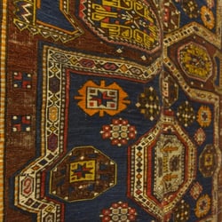 Serafian's - Up-close view of a Russian Soumak carpet - circa WWII.