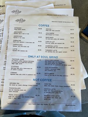 Menu photo 8 Soul Grind Coffee Roasters Pacifica, CA Menu photo 8 Soul Grind Coffee Roasters Pacifica, CA