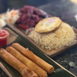 Sari-Sari Filipino Restaurant, Market, & Bakery - Lumpia and pork tocino