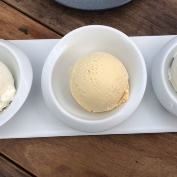 Faubourg Montclair - Ice cream assortment: two scoops of vanilla and one scoop of salted caramel - French Near Me - Montclair, New Jersey Faubourg Montclair - Ice cream assortment: two scoops of vanilla and one scoop of salted caramel - French Near Me - Montclair, New Jersey
