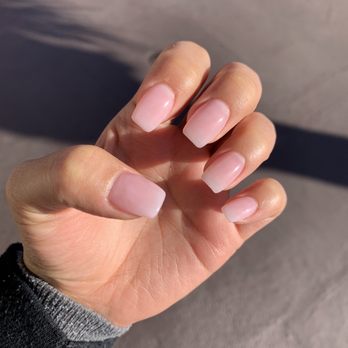 Ciel Nail Spa - Acrylic full set with gel manicure. Color: Bubble Bath by OPI - Nail Salons Near Me - Northridge, California