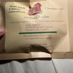 Fort Bragg Certified Farmers Market - Amazing chocolate, $5 for an awesome pack of tiny heart chocolates.
