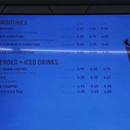 Cold drink menu Cold drink menu