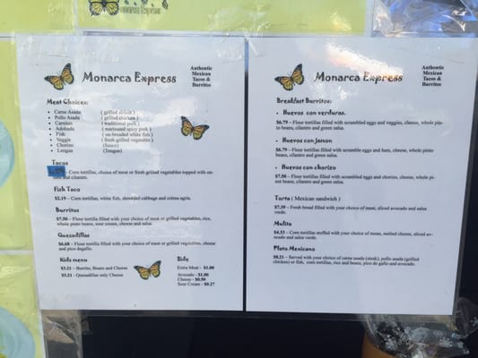 Menu photo 7 Monarca Express Seattle, WA
