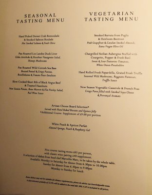 Menu photo 8 Clos Maggiore London, XGL
