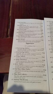 Menu photo 4 Thai Unique Placerville, CA