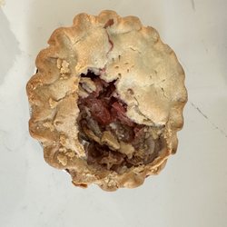Aphrodite's Organic Pie Shop - Strawberry Rhubarb pie - this is as much as we ate before throwing it out.