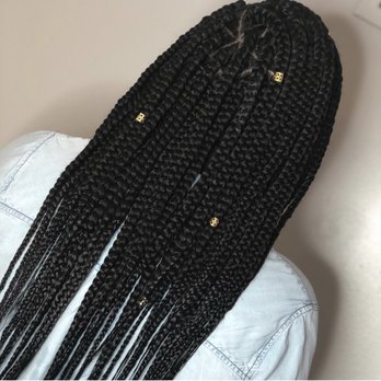 Naturally Crowned Hair Studio - Large box braids with triangle parts by Destiny - Hair Salons Near Me - Drexel Hill, Pennsylvania Naturally Crowned Hair Studio - Large box braids with triangle parts by Destiny - Hair Salons Near Me - Drexel Hill, Pennsylvania