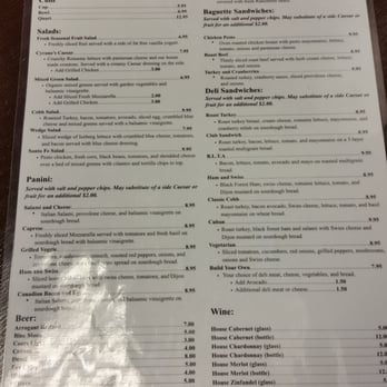 Cyrano's Caffe - Lunch menu - Coffee & Tea Near Me - Orange, California