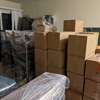 Pacific Moving Services - Packed up boxes and furniture - Movers Near Me - Carmichael, California