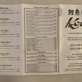 Koi Chinese Restaurant - Menu - Taiwanese Near Me - Great Barrington, Massachusetts Koi Chinese Restaurant - Menu - Taiwanese Near Me - Great Barrington, Massachusetts
