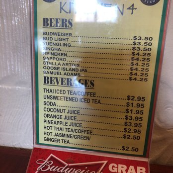 Thai Kitchen 4 - Drink menu - Thai Near Me - Southington, Connecticut Thai Kitchen 4 - Drink menu - Thai Near Me - Southington, Connecticut