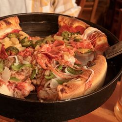 Old Chicago Pizza - They serve the first slices - so I couldn't get the "whole pie"