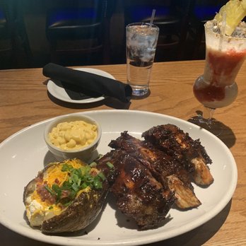 Bobby Q - Smoked Jumbo Texas Beef Ribs Platter with a Baked Potato Mac and Cheese - Barbeque Near Me - Phoenix, Arizona