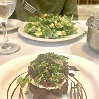 Dina's Bistro - Ceasar Salad to die for and the Beet Tower Salad. Both outstanding. - New American Near Me - Toms River, New Jersey Dina's Bistro - Ceasar Salad to die for and the Beet Tower Salad. Both outstanding. - New American Near Me - Toms River, New Jersey