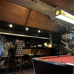 a pool table in a pub a pool table in a pub