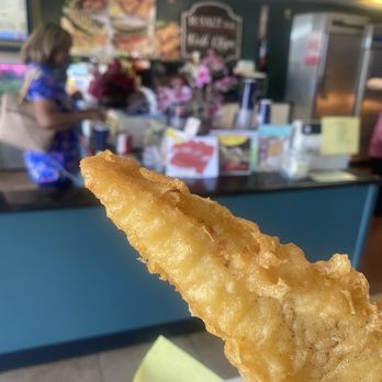 H Salt Esquire Fish & Chips - Nice large piece of delicious fish - Fish & Chips Near Me - Orange, California