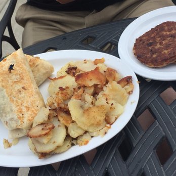 Ann's Restaurant - Spicy Breakfast Wrap with a side of sausage and fried potatoes - American Near Me - Franklin, Indiana Ann's Restaurant - Spicy Breakfast Wrap with a side of sausage and fried potatoes - American Near Me - Franklin, Indiana