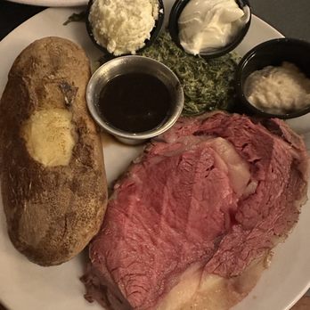 Brass Door - Prime Rib with bake potatoe - American Near Me - San Ramon, California