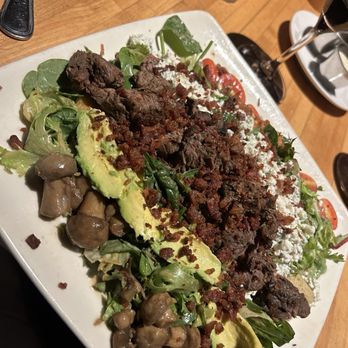 The White Chocolate Grill - Steak WCG Bacon Bleu Cheese Salad (I think) lol - American Near Me - Lone Tree, Colorado The White Chocolate Grill - Steak WCG Bacon Bleu Cheese Salad (I think) lol - American Near Me - Lone Tree, Colorado