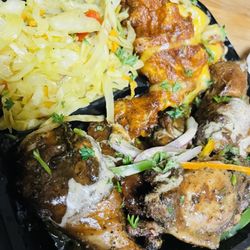 Jerk At Nite - Wingz and Tingz with side of JaMac N Cheese and Cabbage