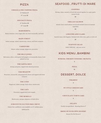 Menu photo 7 Campo Di Bocce Los Gatos, CA