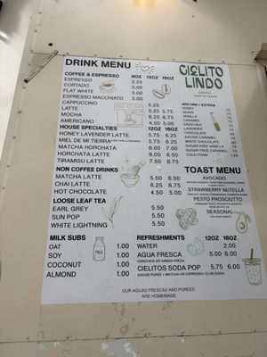Menu photo 1 Cielito Lindo Manor, TX