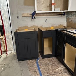 Cabinets that did not fit that had to get reordered.